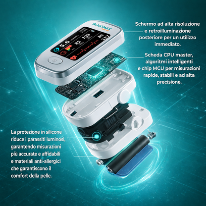 Kit Salute: Glucomax Misuratore Senza Dolore + Gratis Misuratore di Pressione